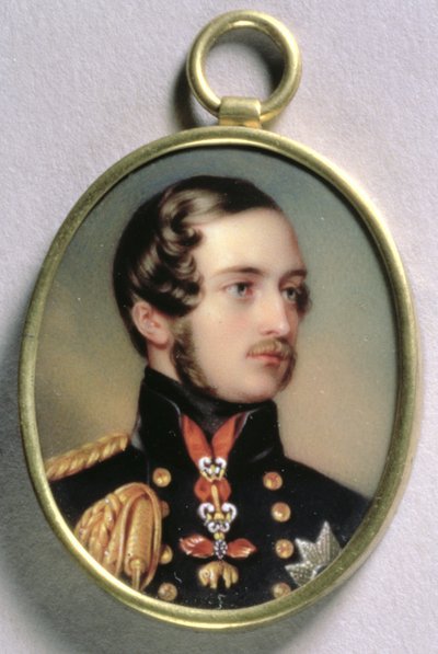 Porträtminiatur von Prinz Albert, 1842 von Henry Pierce Bone
